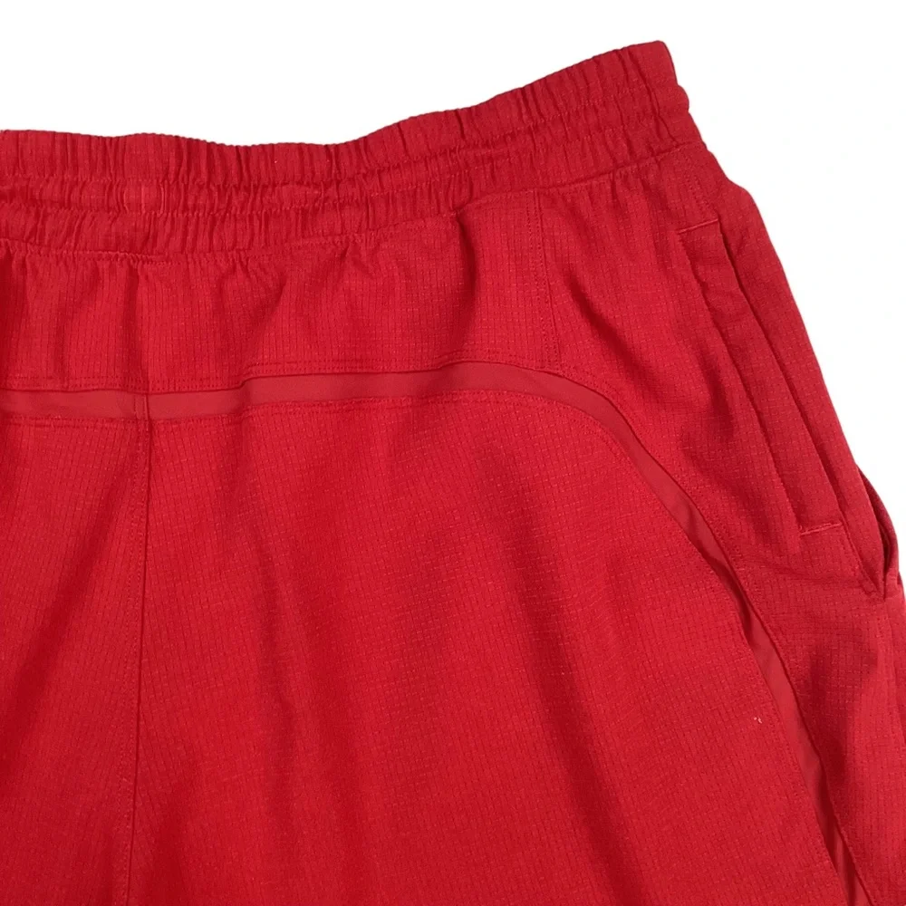 Lululemon Pace Breaker Vented Running Shorts Red